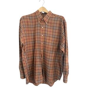 Van Heusen Men’s Button-Down Shirt Plaid Long Sleeve Wrinkle Free Size 16–16.5